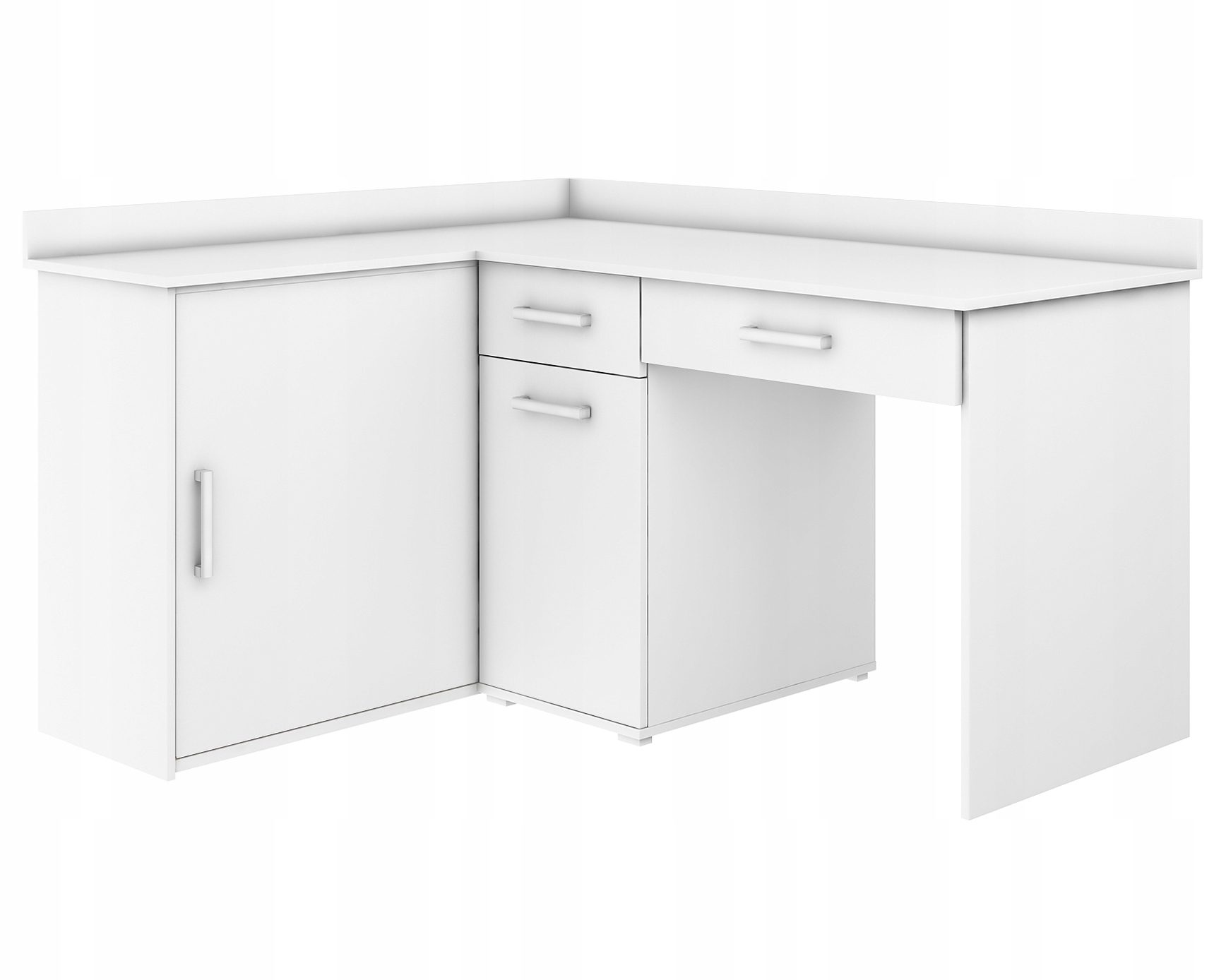 Biurko Narożne Michał III Białe Komputer Producent