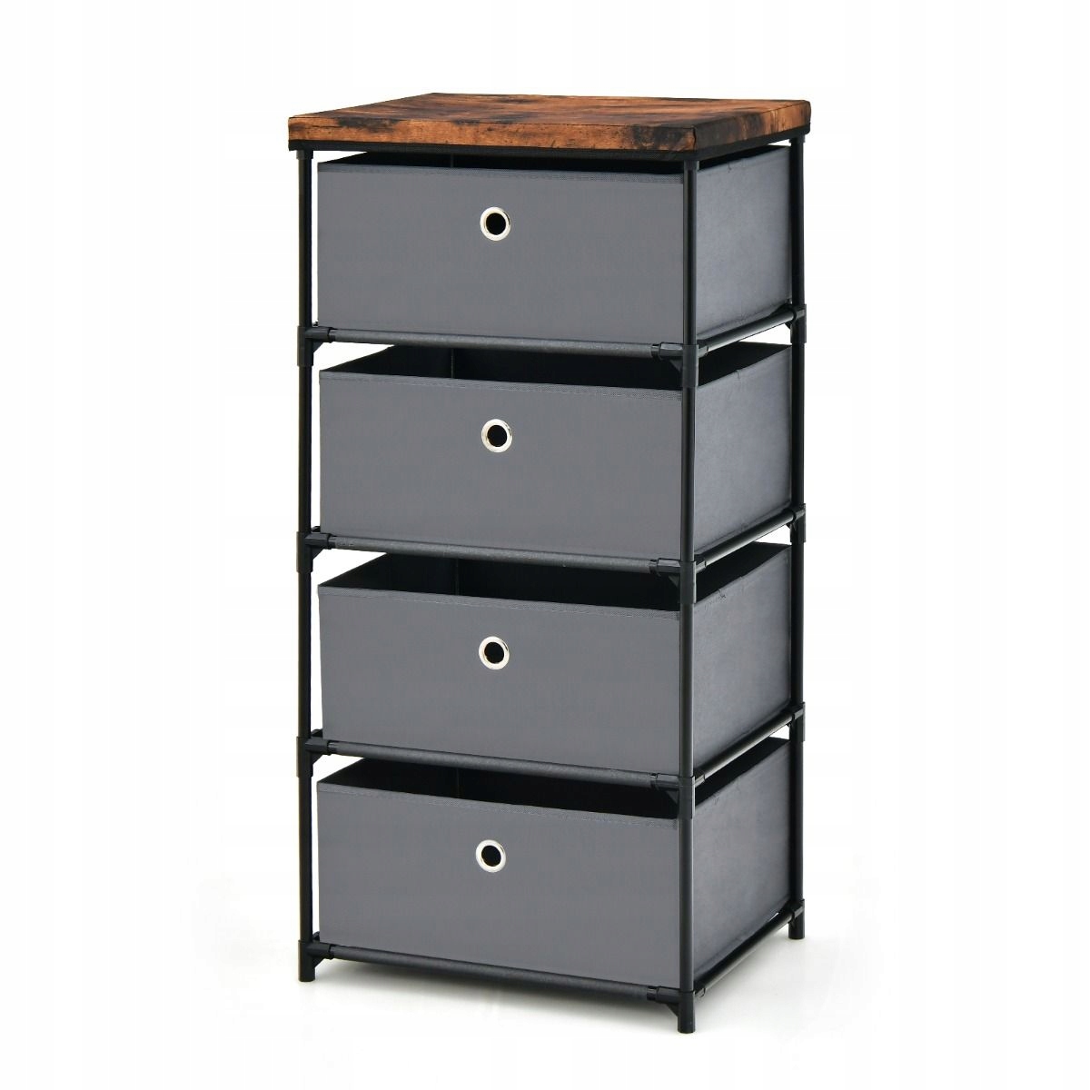 Komoda Costway 42 x 33,5 x 84,5cm odcienie szarości