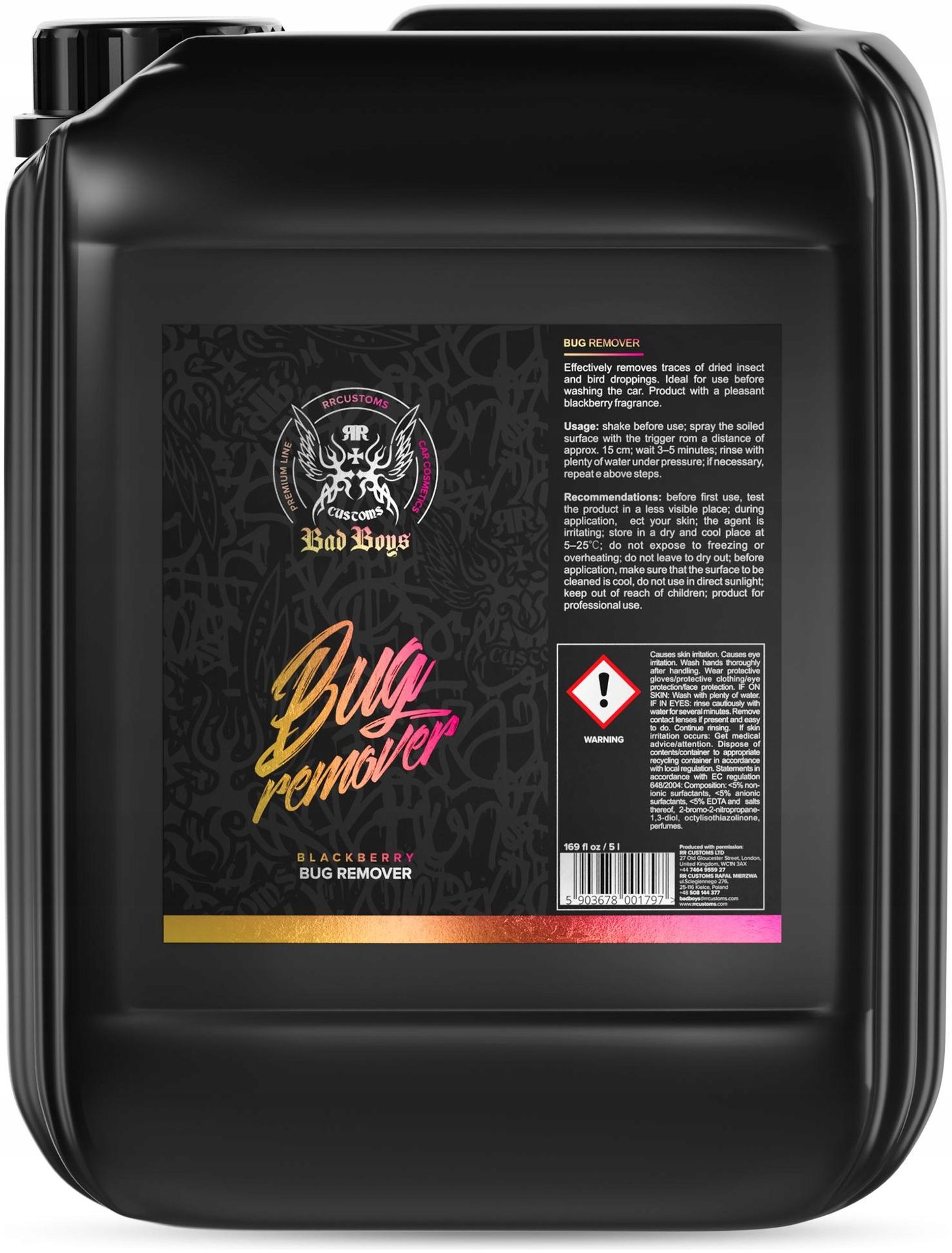 Rr Customs Rrc Bad Boys Bug Remover 5L Do Usuwania Owadów Ptasich Odchodów