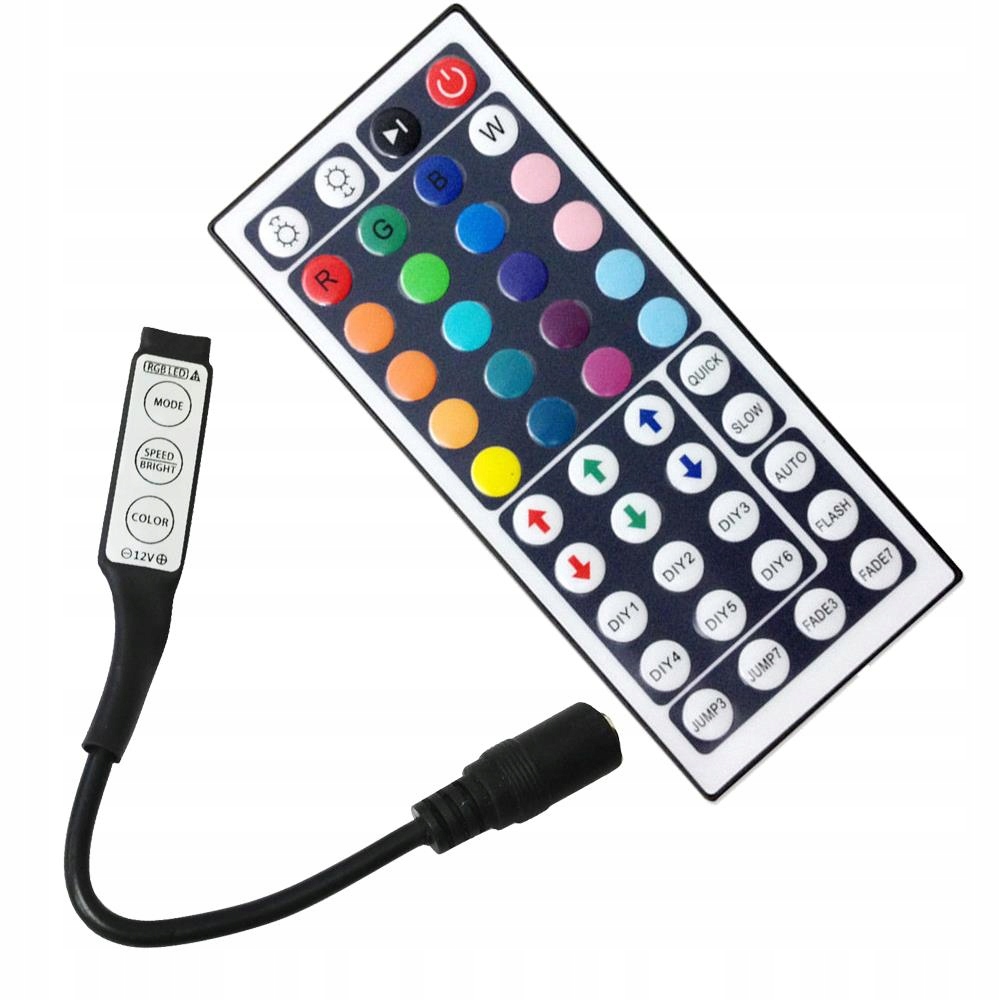 Kontroler sterownik mini Rgb 6A 72W 12V DC do led