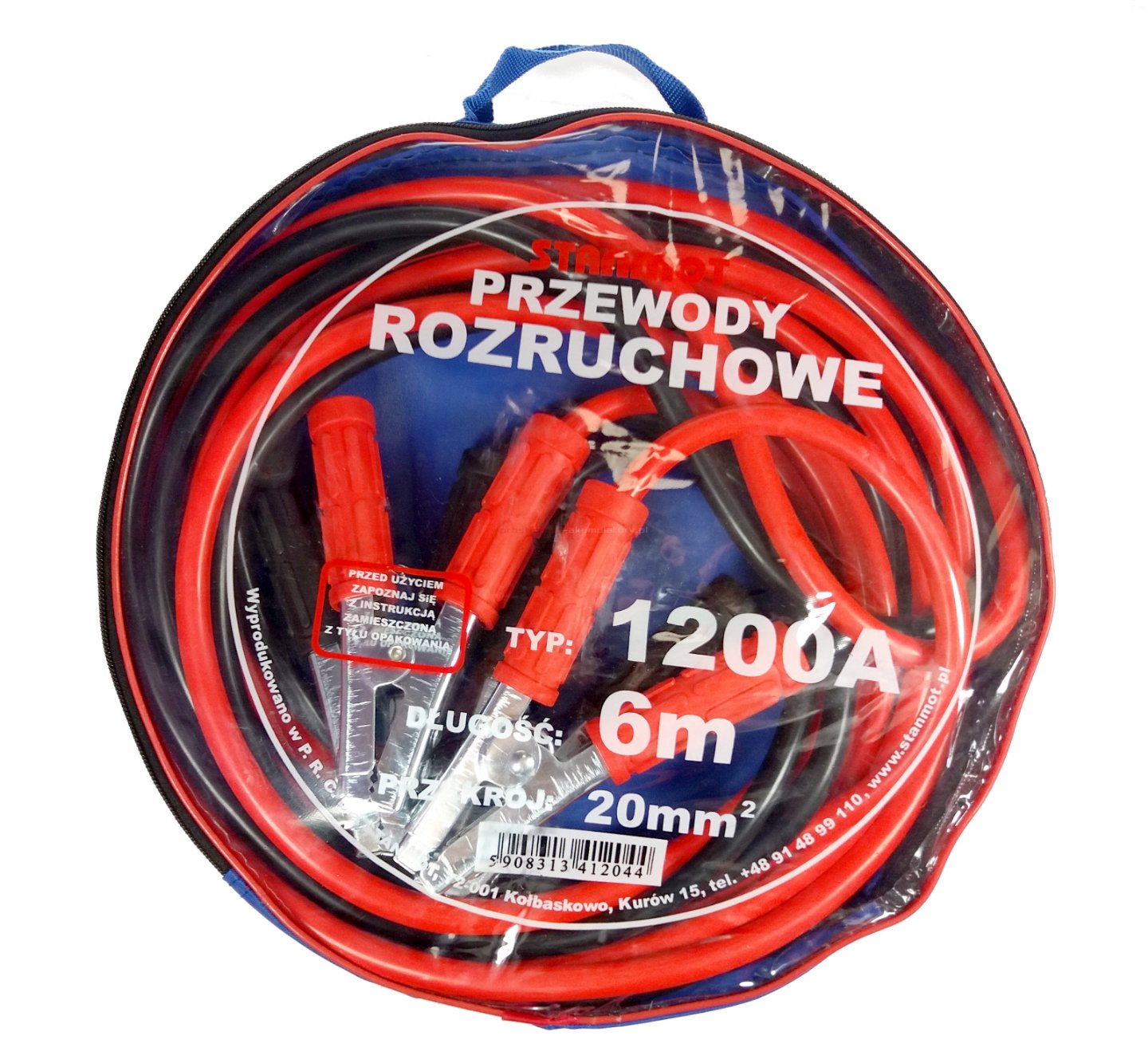 Kable Rozruchowe 1200A 6M STANMOT-A023