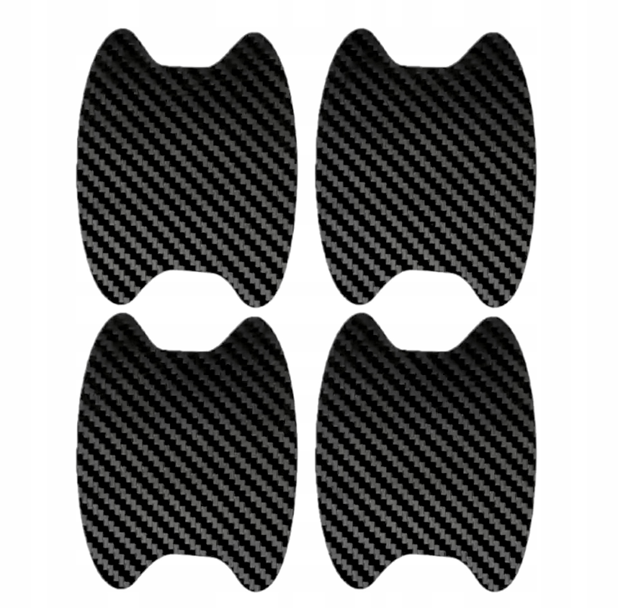 Folia Ochronna Pod Klamki Samochodu Samochodowe Carbon Naklejka Czarna 4x