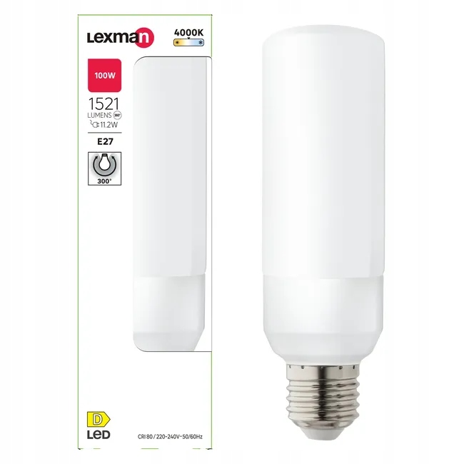 Lex E27 Corn 12W 1521 lm 4Tk 300St mlPl