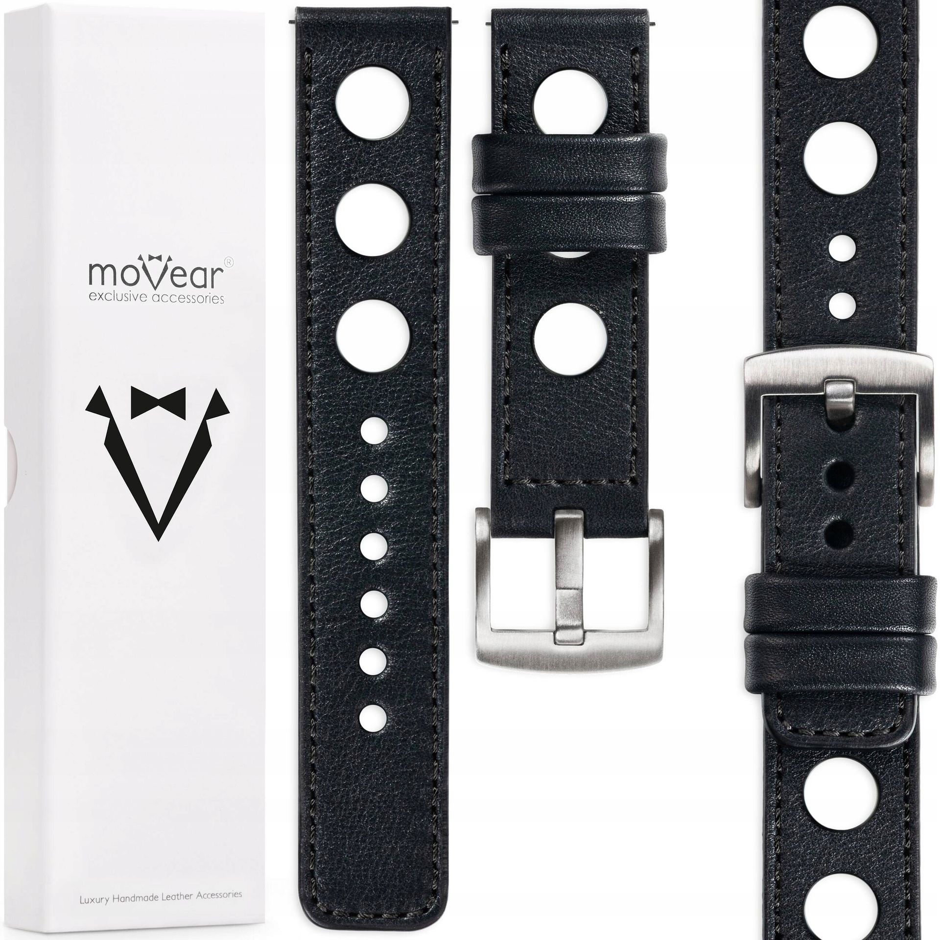 Pasek skórzany 20mm do Samsung Watch 7 6 5 4 Active Pro ekskluzywny