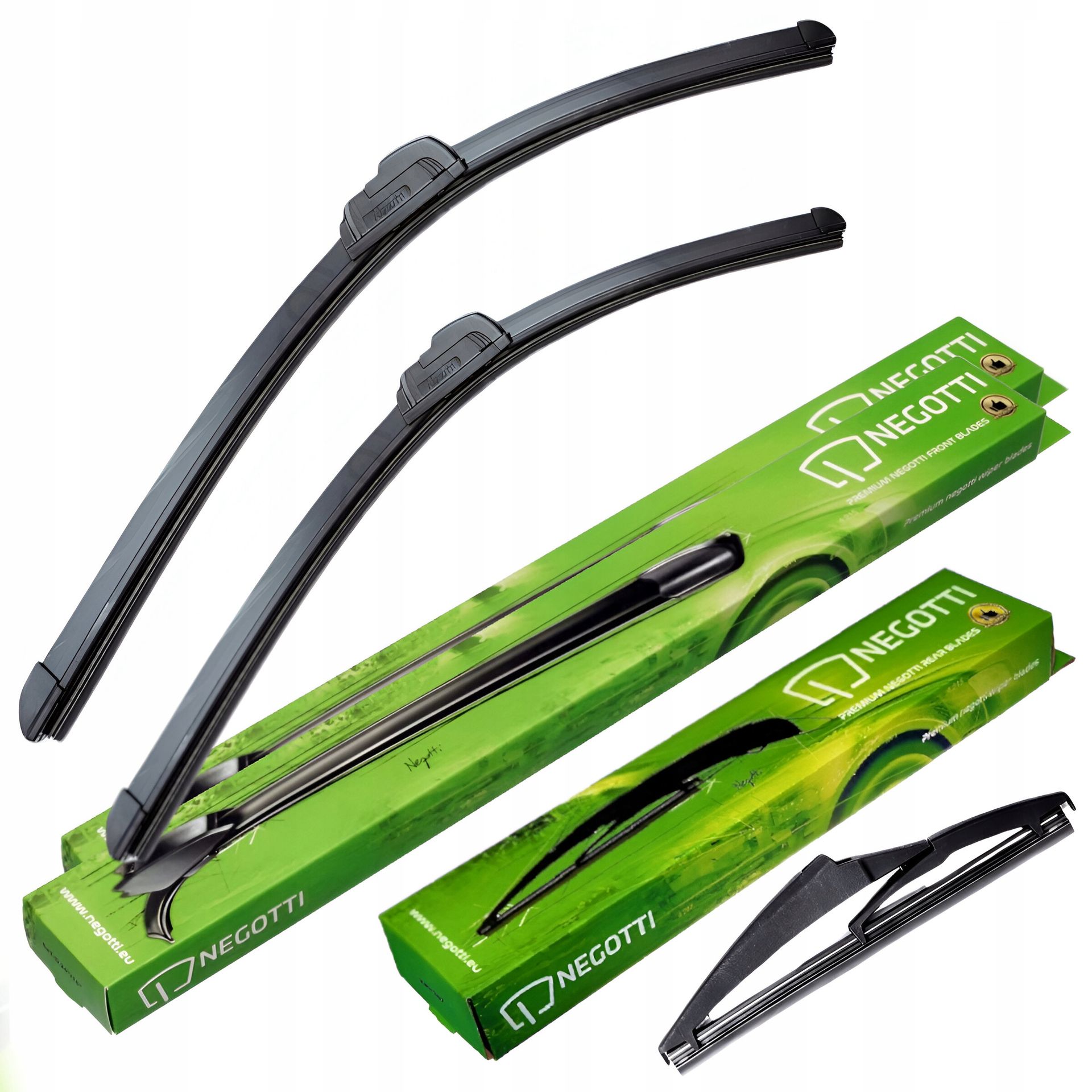 Wycieraczki Negotti Do Toyota Yaris 1 I 99-05 Japan Przód Tył Pióro Komplet