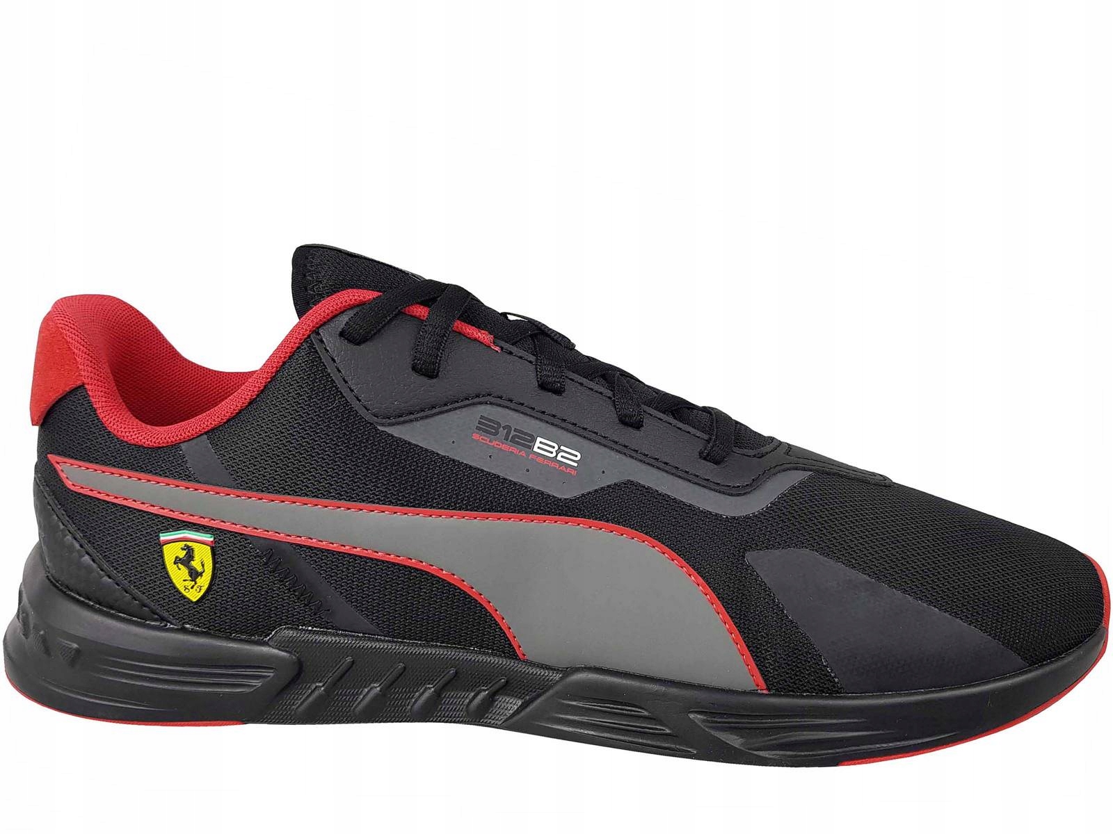 Puma Ferrari Tiburion Buty Męskie Czarne Lekkie