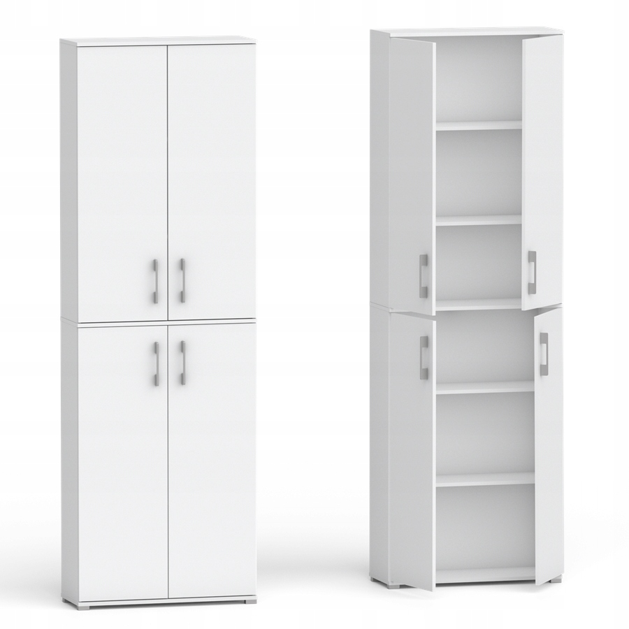 Szafa biurowa Pola 215 4D 80cm Biały 40 cm