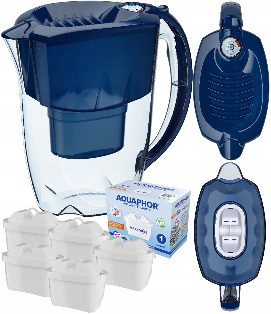 5x Filtr Wkład Maxfor+ Dzbanek Aquaphor Amethyst Niebieski