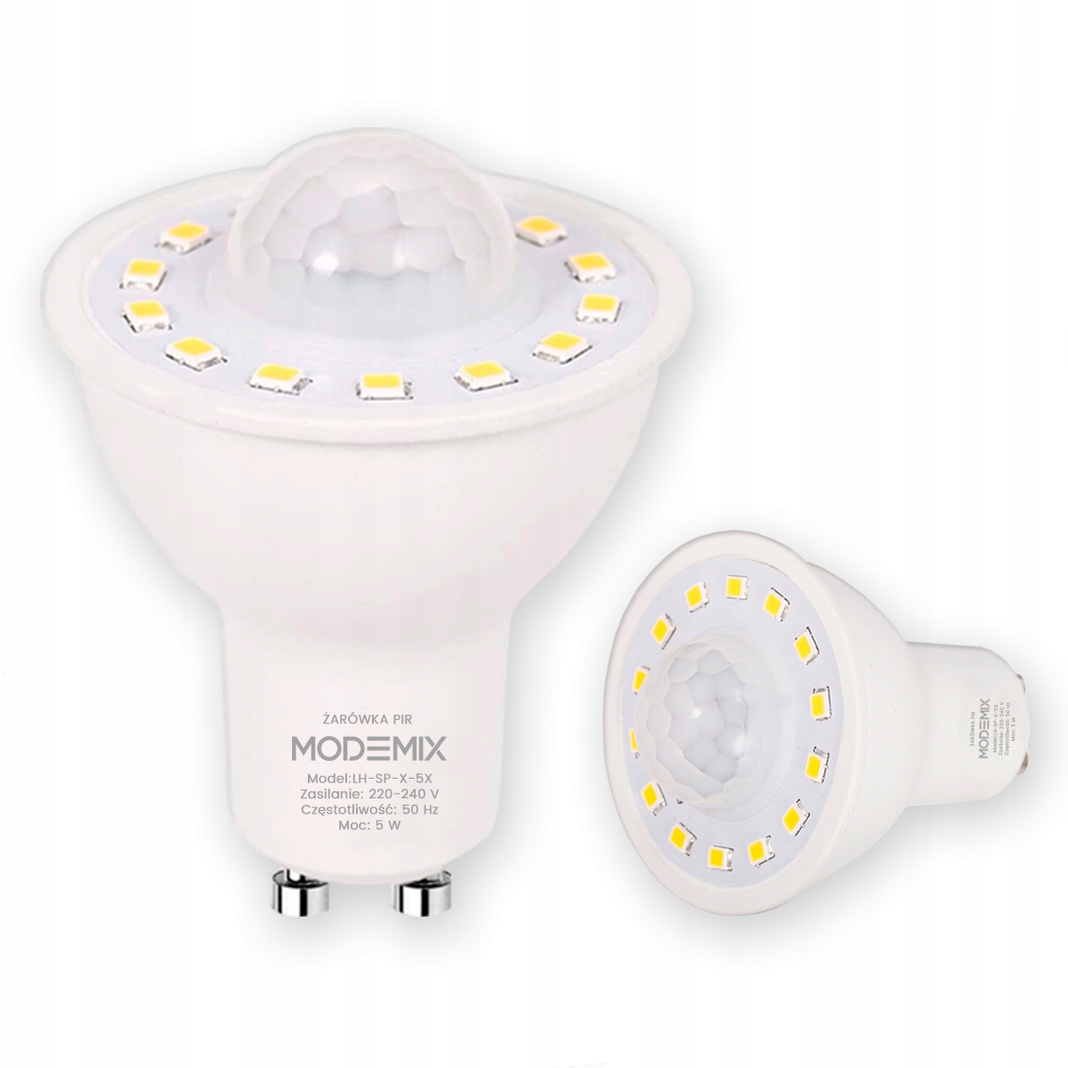 Żarówka Led Czujnik Ruchu Pir 5W Czujnik Zmierzchu