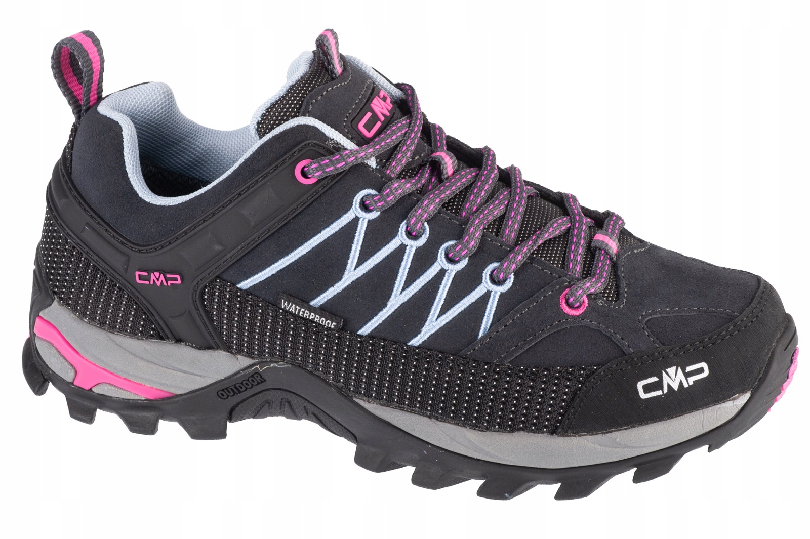 Cmp Rigel Low Wp (41) Damskie Buty Trekkingowe Zamszowe Czarny