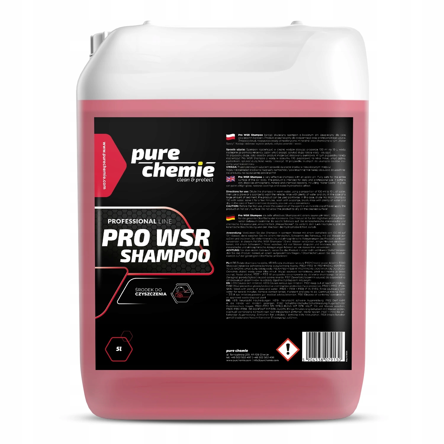 Pure Chemie Pro Wsr Shampoo 5L kwaśny szampon do mycia auta