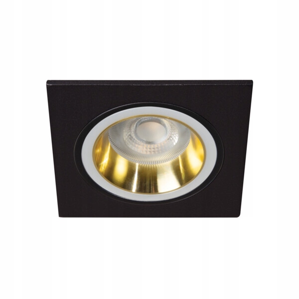 Kanlux Oczko sufitowe czarny złoty Feline Dsl G/b 37257