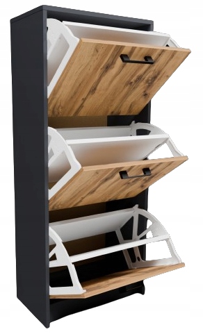 Szafka na buty obuwie 3S Grafit-wotan regał półka antracyt Rob