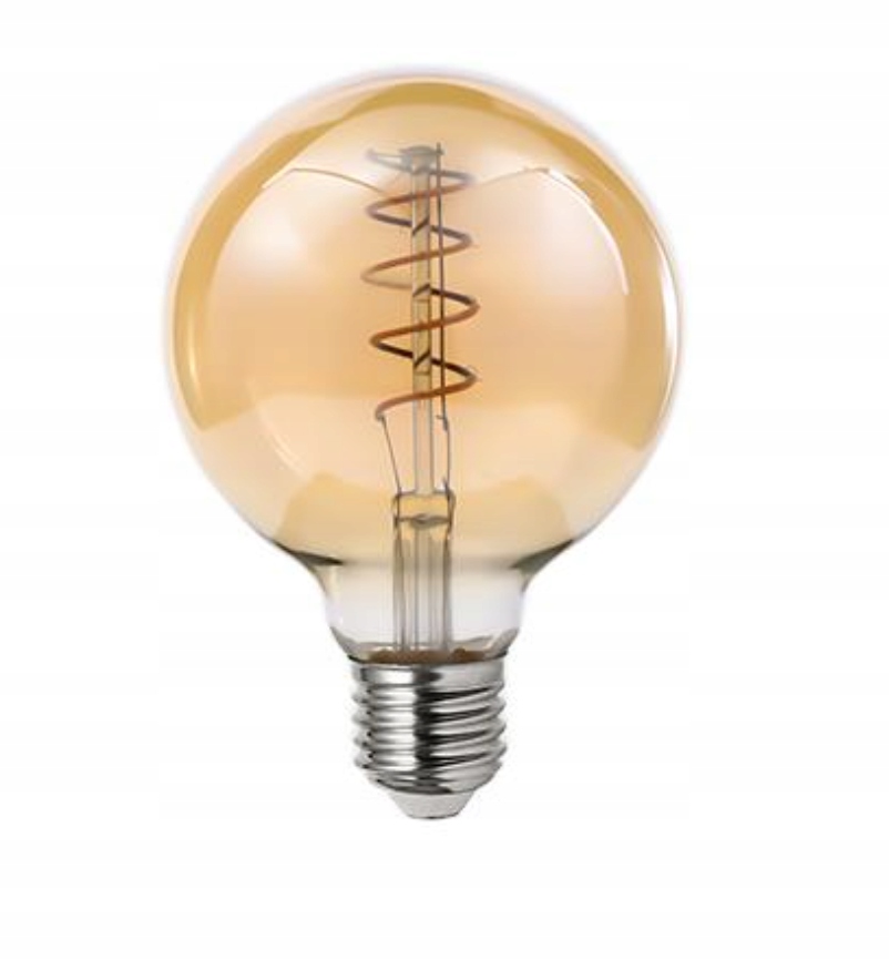 Żarówka Led E27 G80 4W ściemnialna 2200K amber