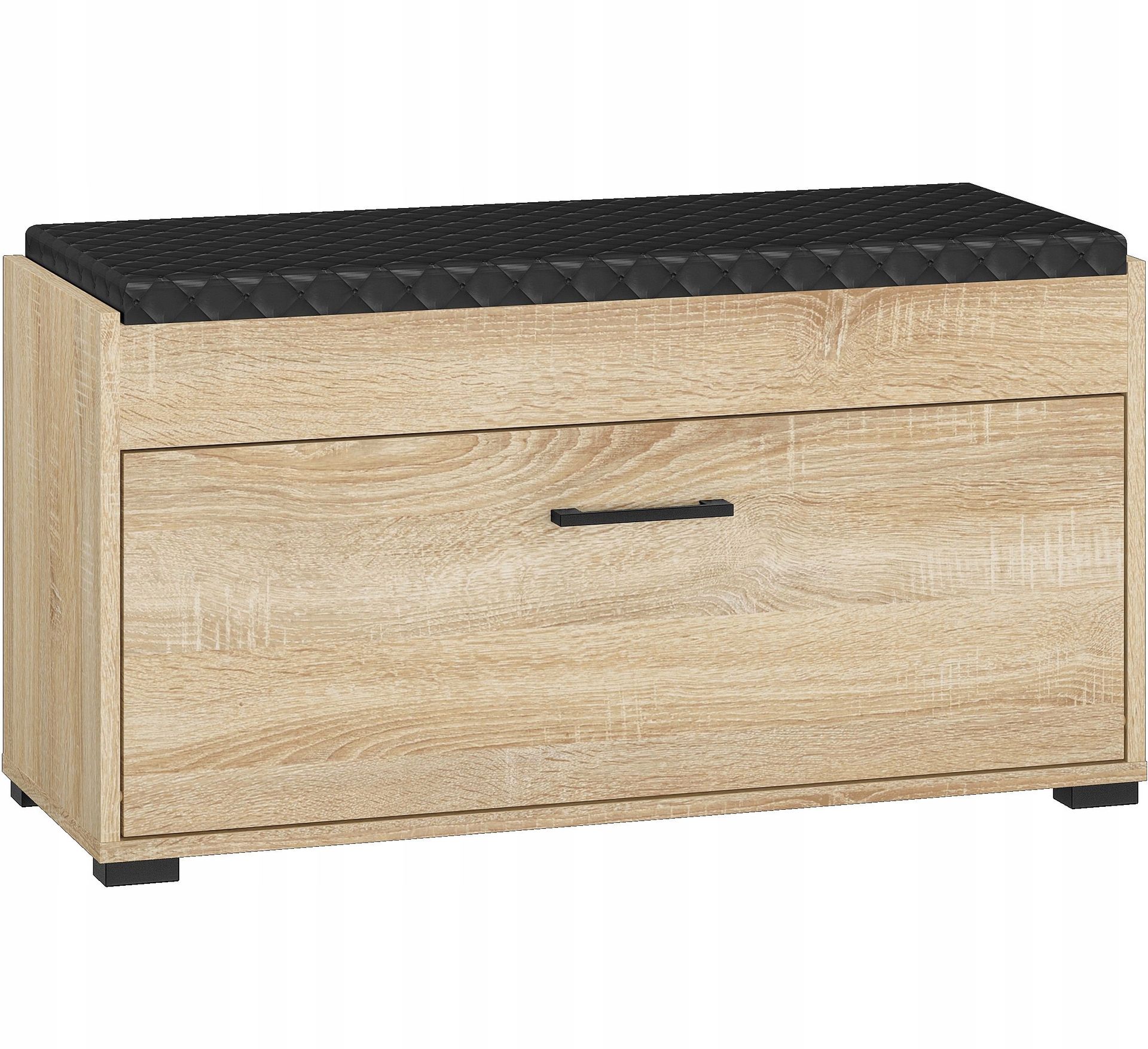 meble szafka buty z siedziskiem dąb sonoma Caro 05