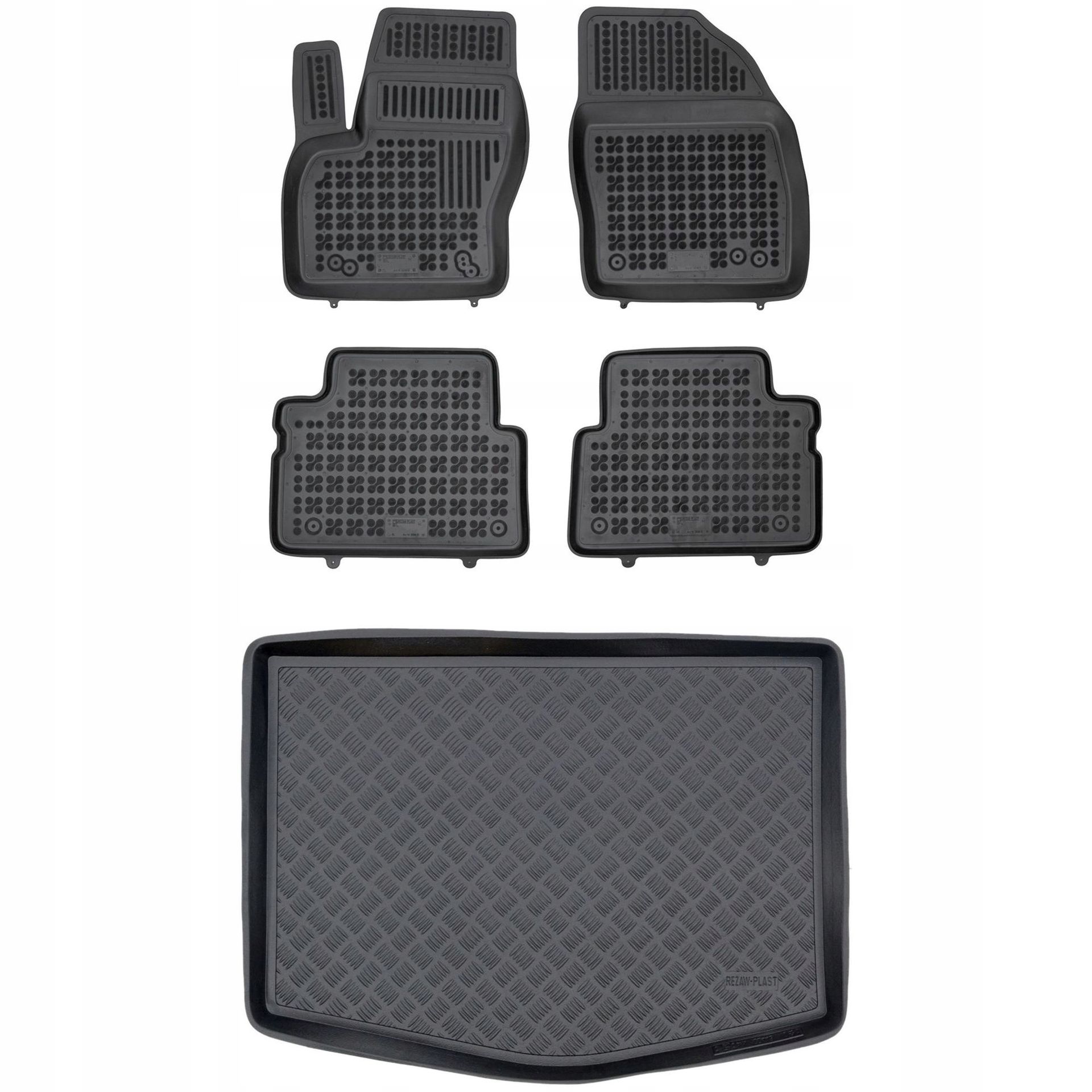 Zestaw dywaniki i mata Ford C-Max II 2010-2019 z kołem dojazdowym (niepełno