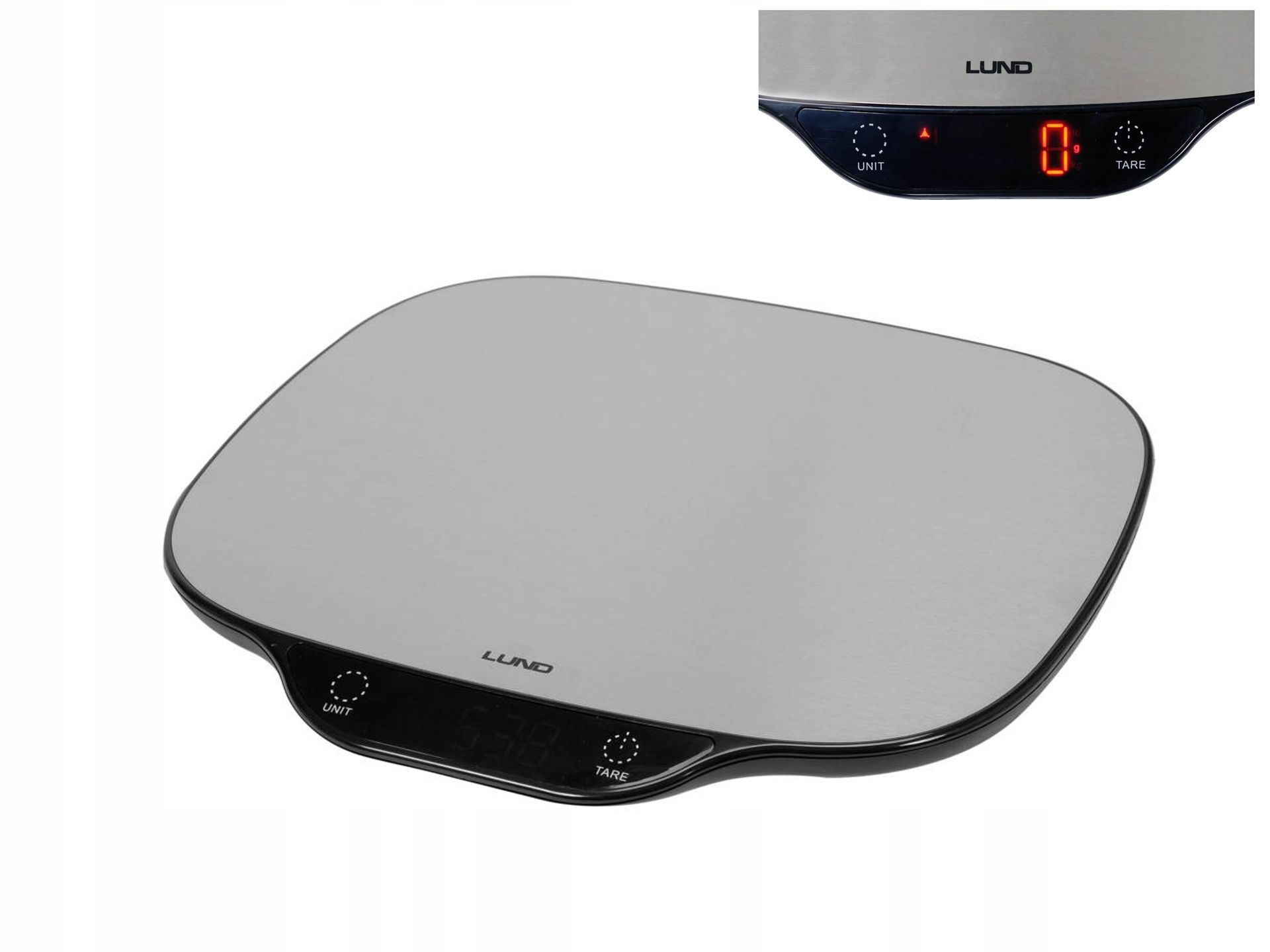 Waga Kuchenna Stal Nierdzwna do 5000g/1g Led Lund