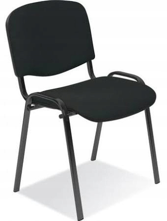 Krzesło konferencyjne Iso Black do biura, sali, poczekalni