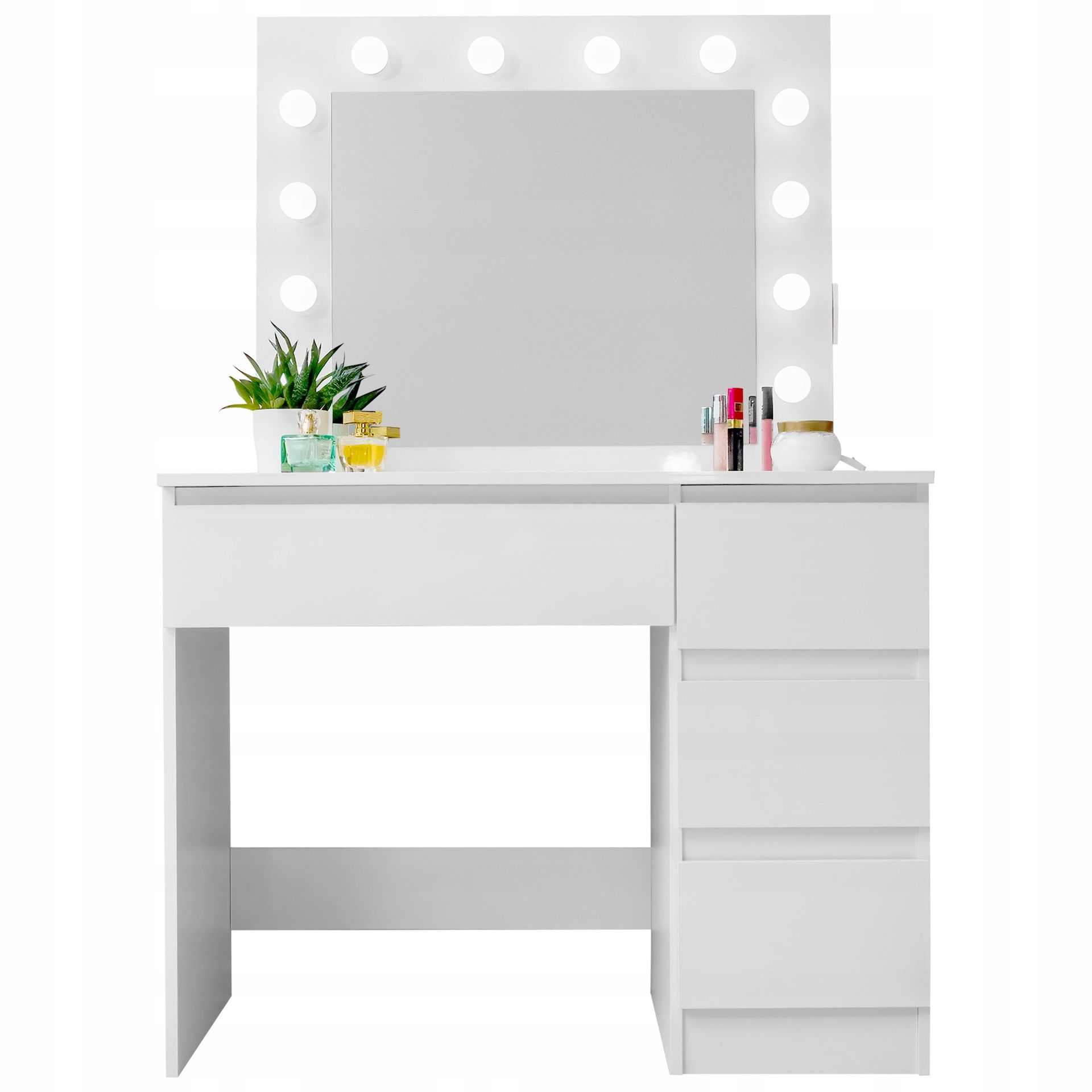 Toaletka kosmetyczna Lustro Oświetlenie 12 Led Usb