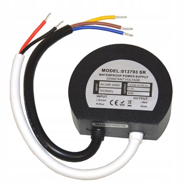 Zasilacz Napięciowy Led Do Puszki 12V 30W IP67 Eco