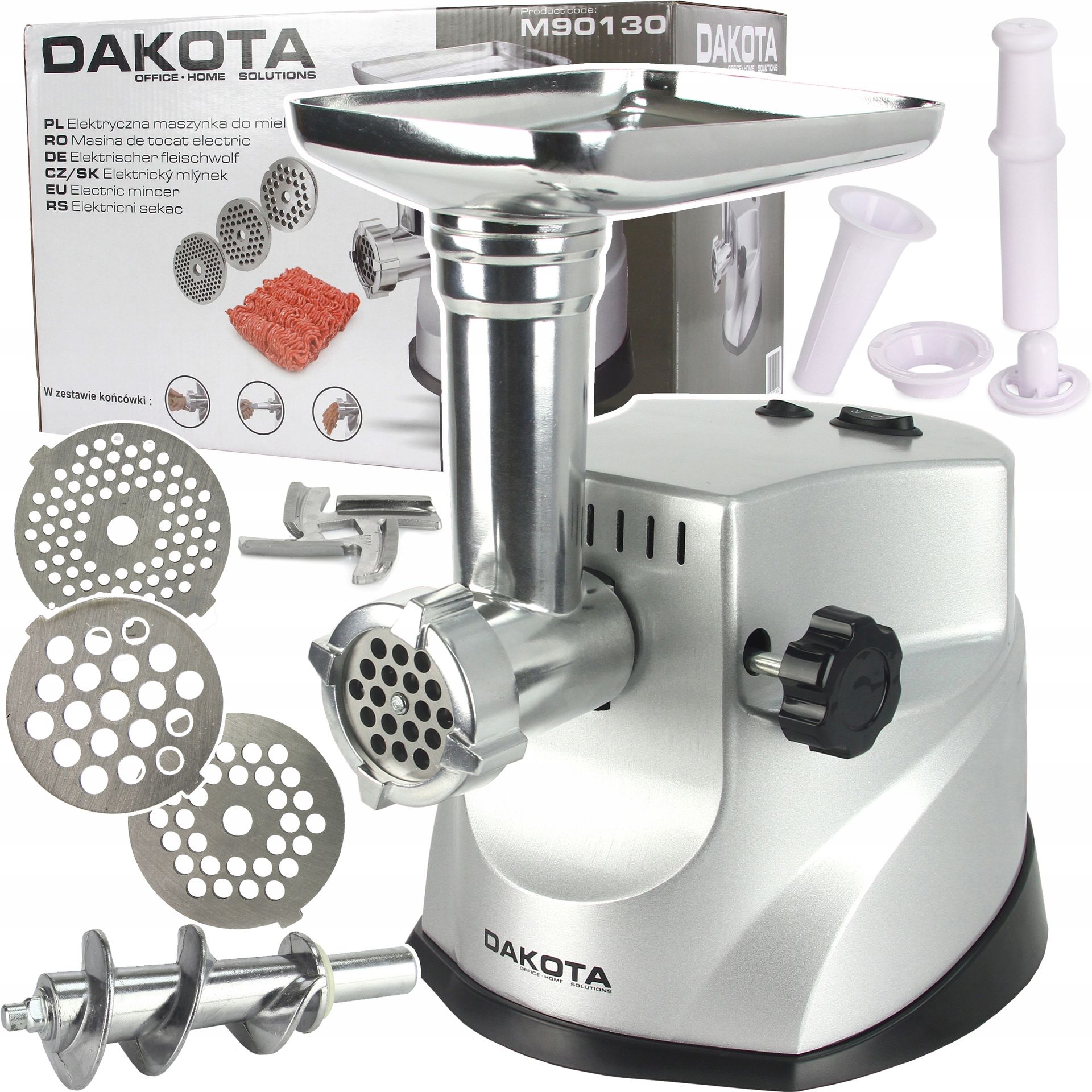 Maszynka do mielenia mięsa Dakota M90130 srebrny/szary 450 W