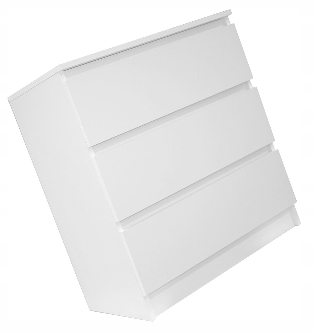 Biała minimalistyczna komoda z 3 szufladami L7-P44