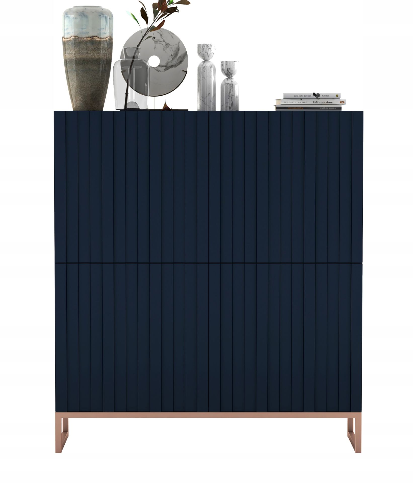 Komoda Rtv Glamour Szafka Rtv Granatowy Mat 113 cm