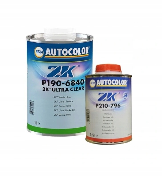 Lakier bezbarwny Hs Autocolor 190-6840 1,5l kpl