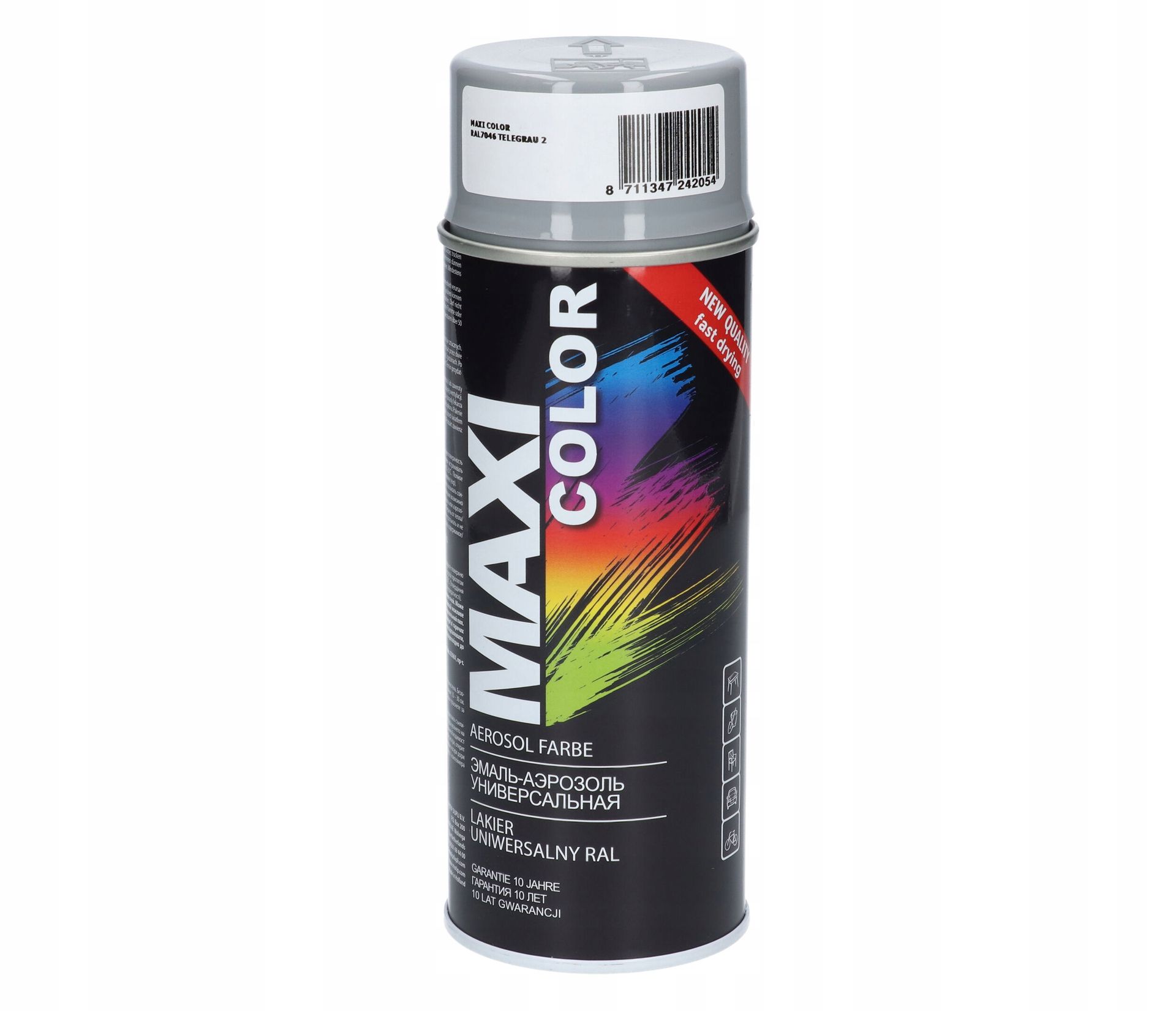 Szary Połysk Ral 7046 Motip Maxi Color Lakier 400 ml Spray