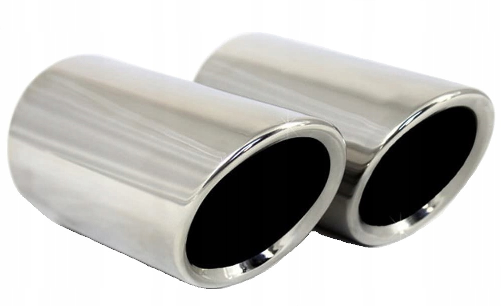 Końcówki Wydechu Tłumika Chrom 2 Sztuki Audi Vw Seat Skoda Tsi Tdi 68-72