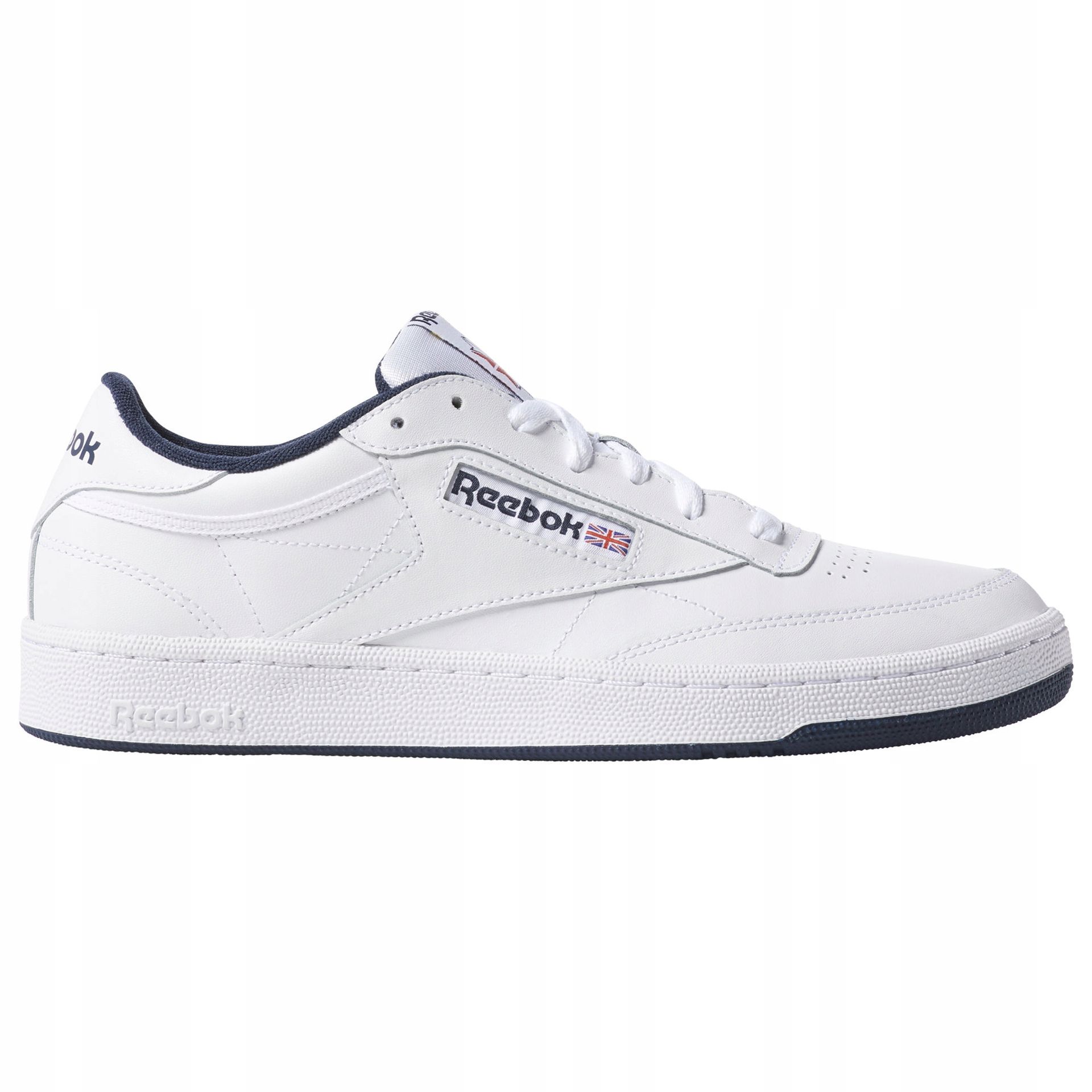 Buty męskie trampki sportowe Reebok Club C 100000156 skórzane białe 44