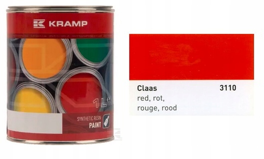 Lakier Claas Czerwony 1L 311008KR
