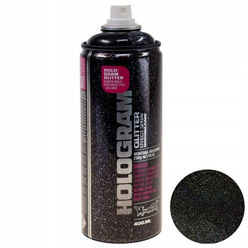 Montana Hologram Glitter Spray Z Brokatem Do Dekoracji Farba Półmat 400 ML