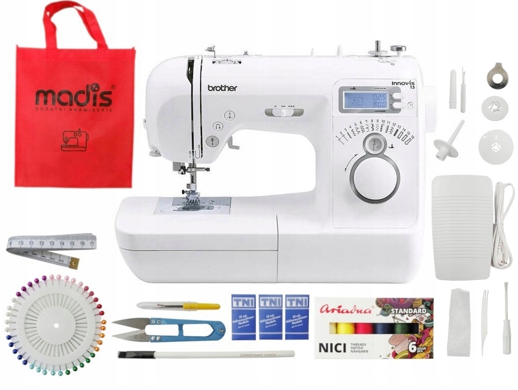 Maszyna do szycia domowa Brother NV15 Gratisy