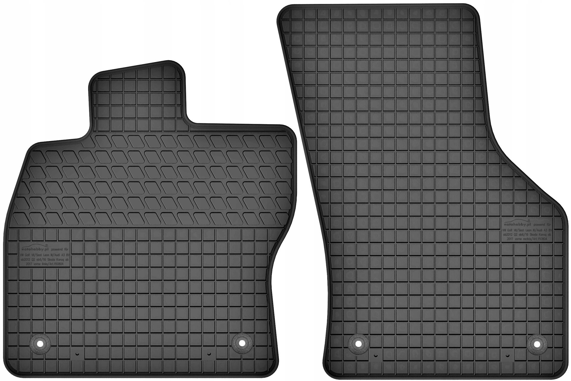 Skoda Karoq (2017-) Dywaniki Gumowe Miarowe Przód