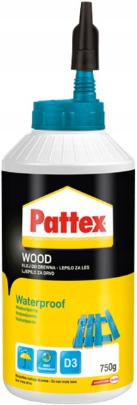 Klej do drewna Pattex wodoodporny D3 750g