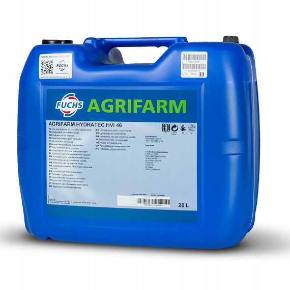 Olej hydrauliczny Fuchs Agrifarm Hydratec Hvi 46 20 l