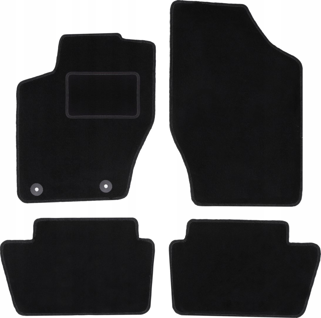 dywaniki czarne do: Citroen C4 II hatchback, kombi 2010-2018
