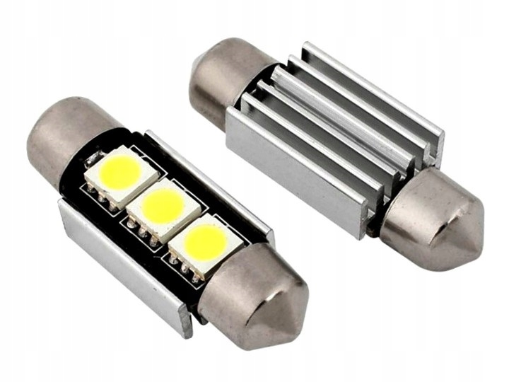 Żarówka Rurka 12V C5W C10W 36MM Led Biała 3SMD Canbus