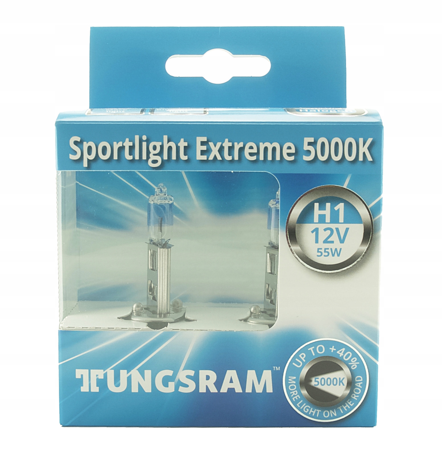 Żarówki H1 Tungsram Sportlight Extreme 5000K Up To 40% Homologacja Bielsze