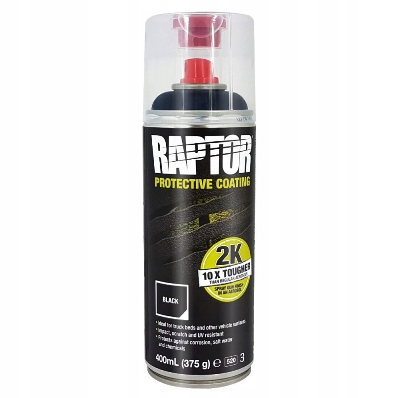 U-pol Raptor Środek Ochrony Czarny Spray 400 ml