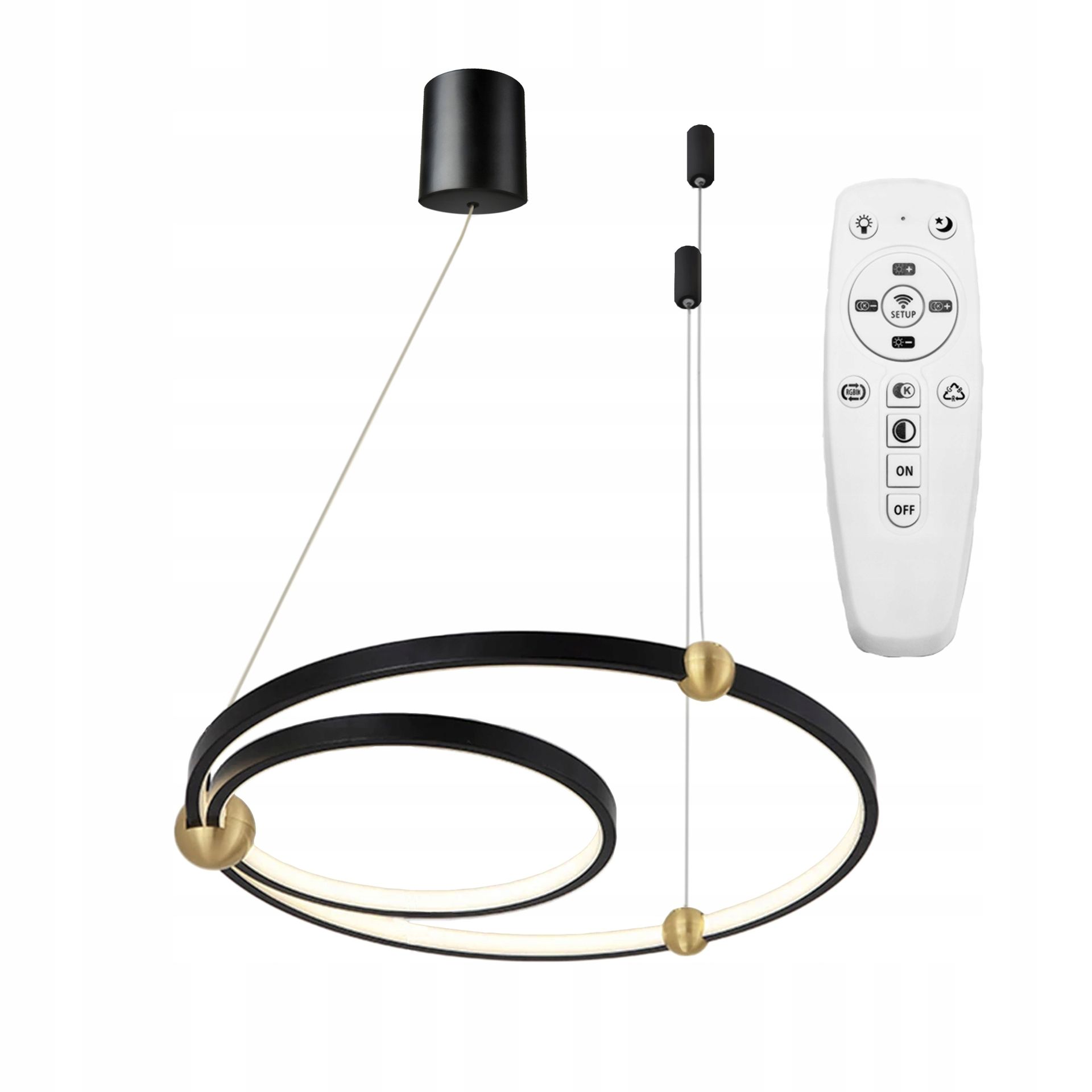 Lampa sufitowa Led żyrandol Ring koła 30 50 pilot