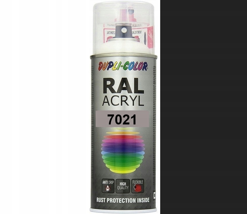 Motip Ral Acryl 7021 Połysk Dupli-color Farba Akryl Spray 400 ML
