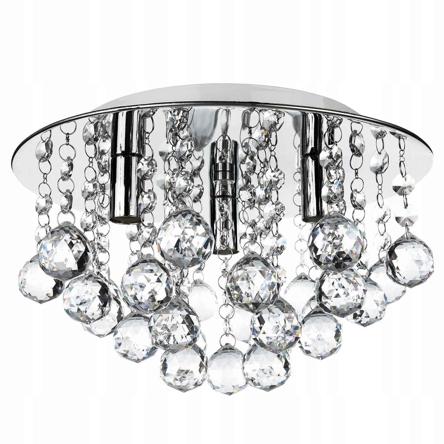 Lampa Sufitowa Plafon Żyrandol Kryształki wisząca