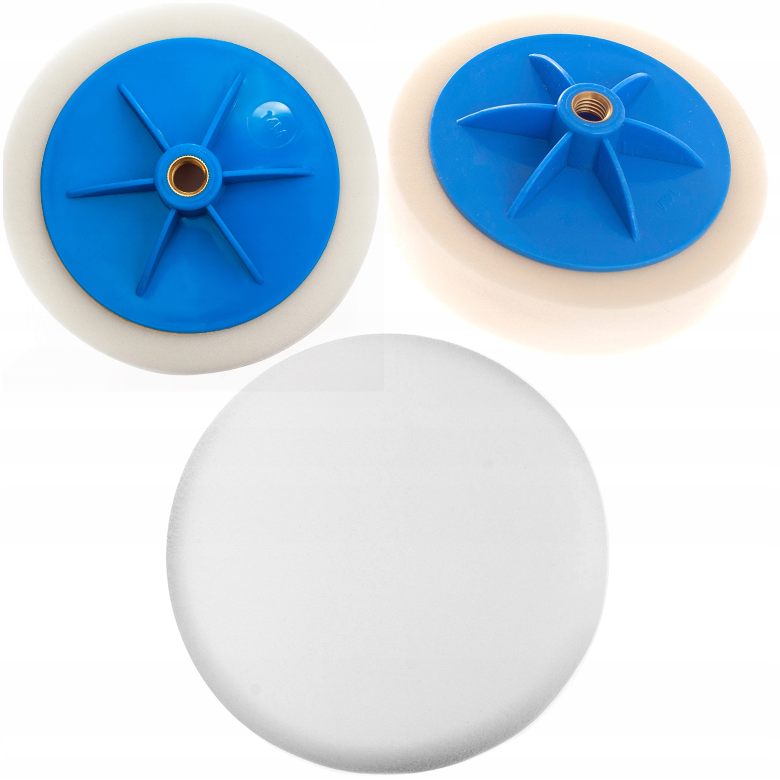 Gąbka Polerska Polerka 150 MM M14 Biała Twarda