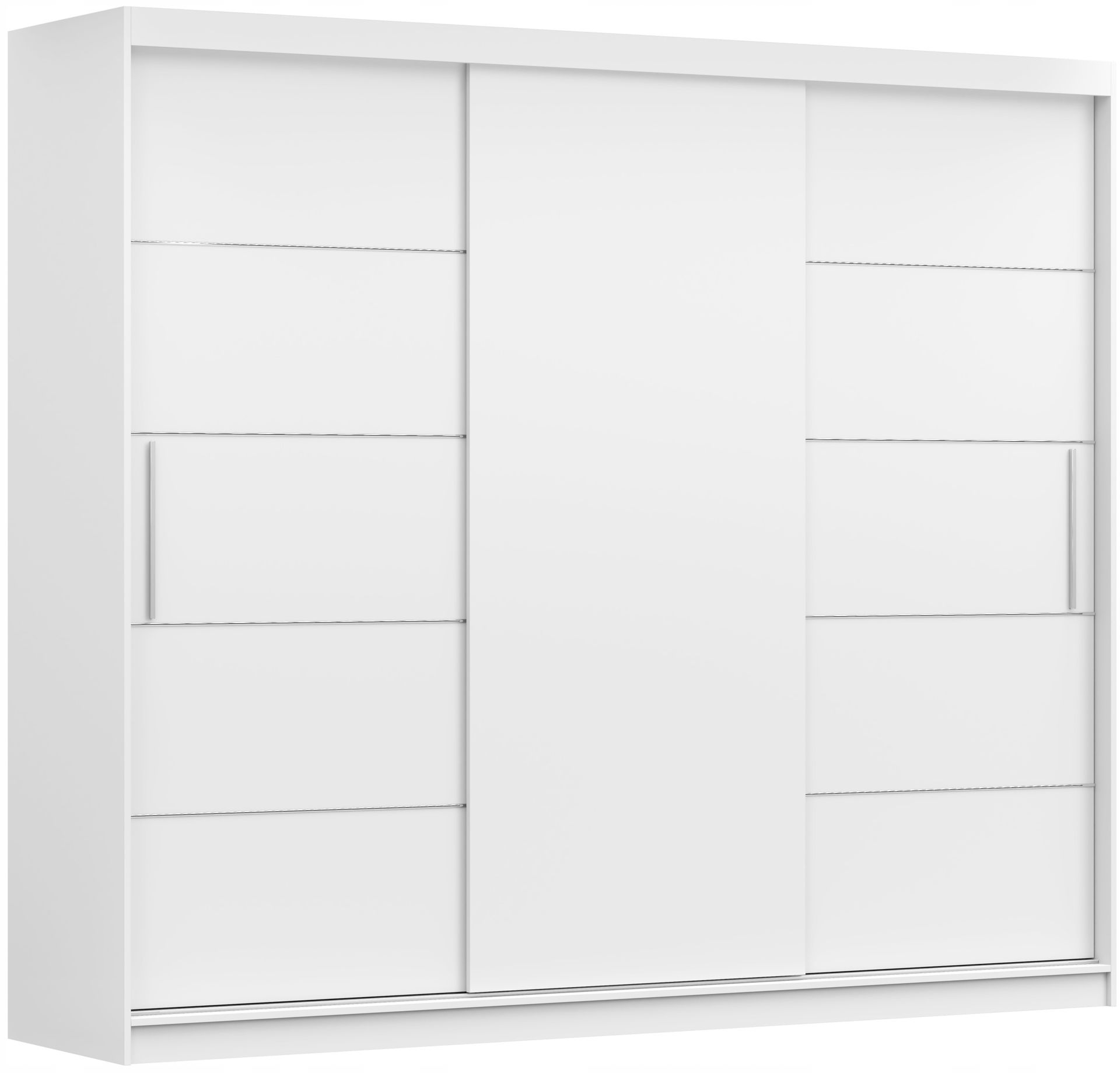 Szafa Przesuwna Alba II 250 Duża półki drążek szprosy Biała Producent