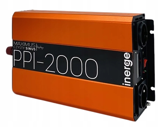 Przetwornica Napięcia Maximus 12V 230V 2000VA 1000W Czysty Sinus Qc 3.0 LCD