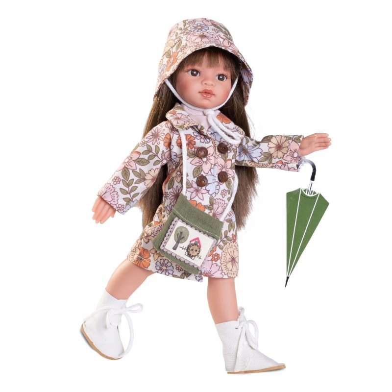 Lalka dla Dzieci Dziecięca Brunetka Dziewczynka 33 cm Ubranka