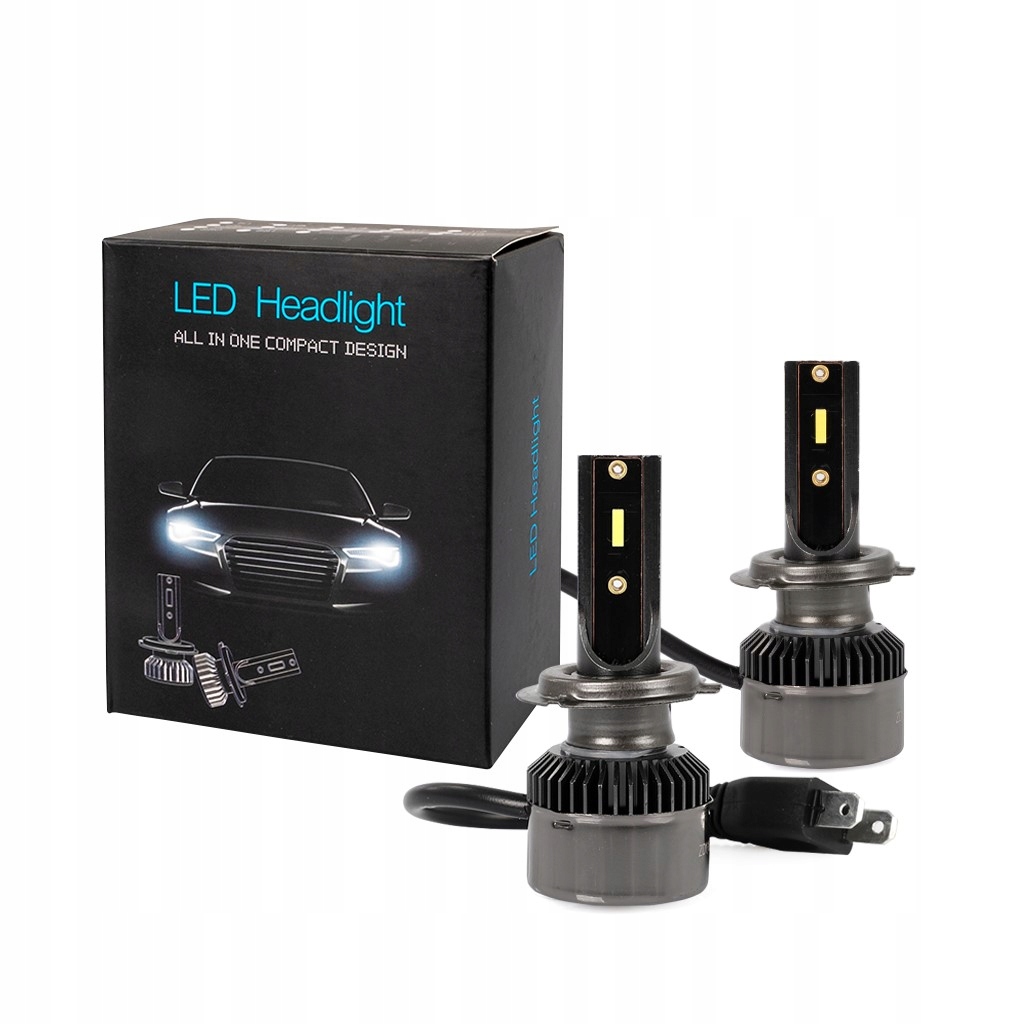 Żarówki Led Set H7+200% Lsf białe mocne do 6000K