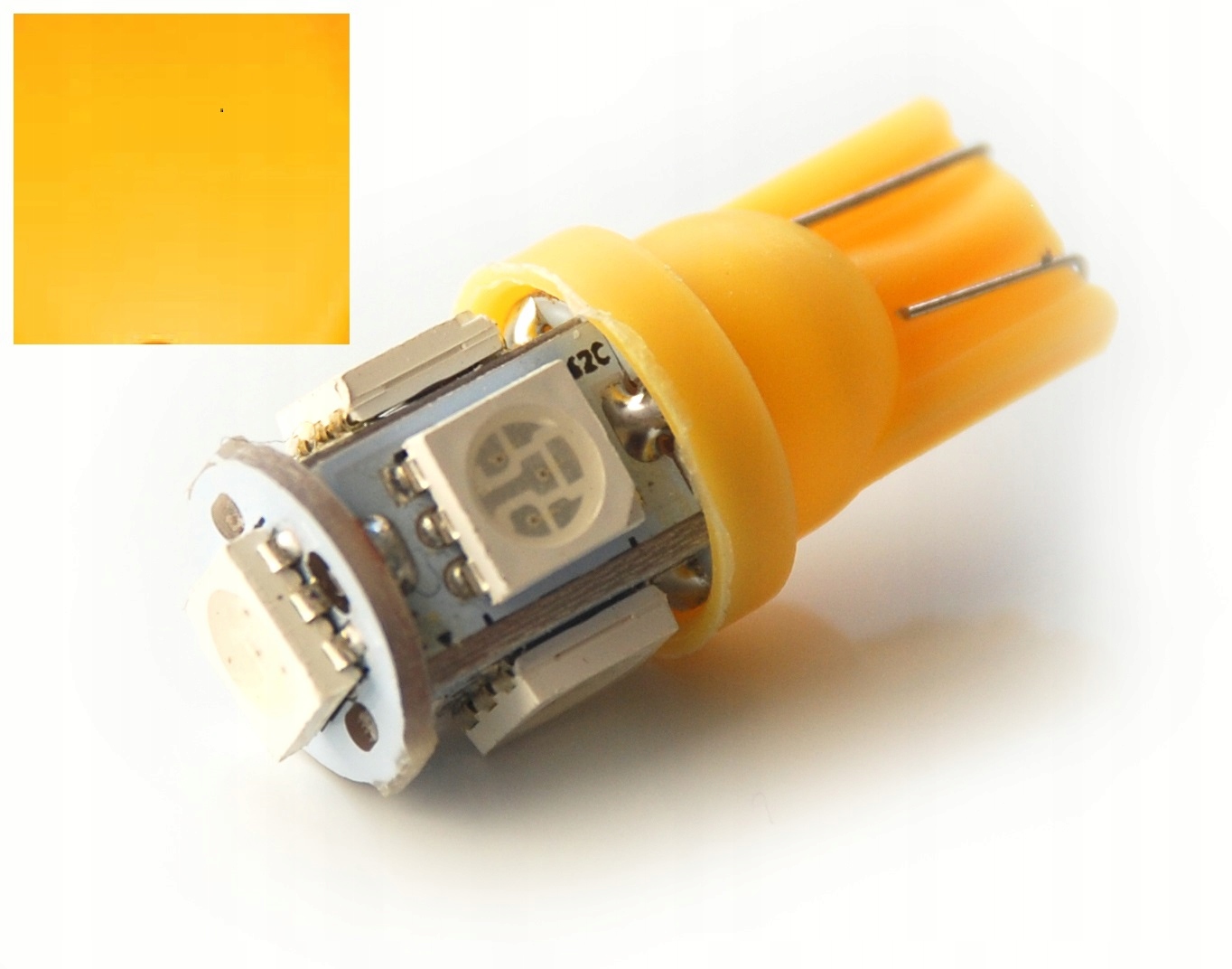 Led T10 W5W 5 x 5050 Smd pomarańcz